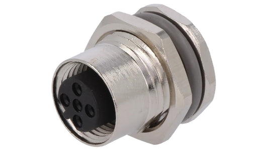 Gniazdo M12 5-PIN żeńskie kod B-Profibus lutowanie IP67 60V T4131412051-000