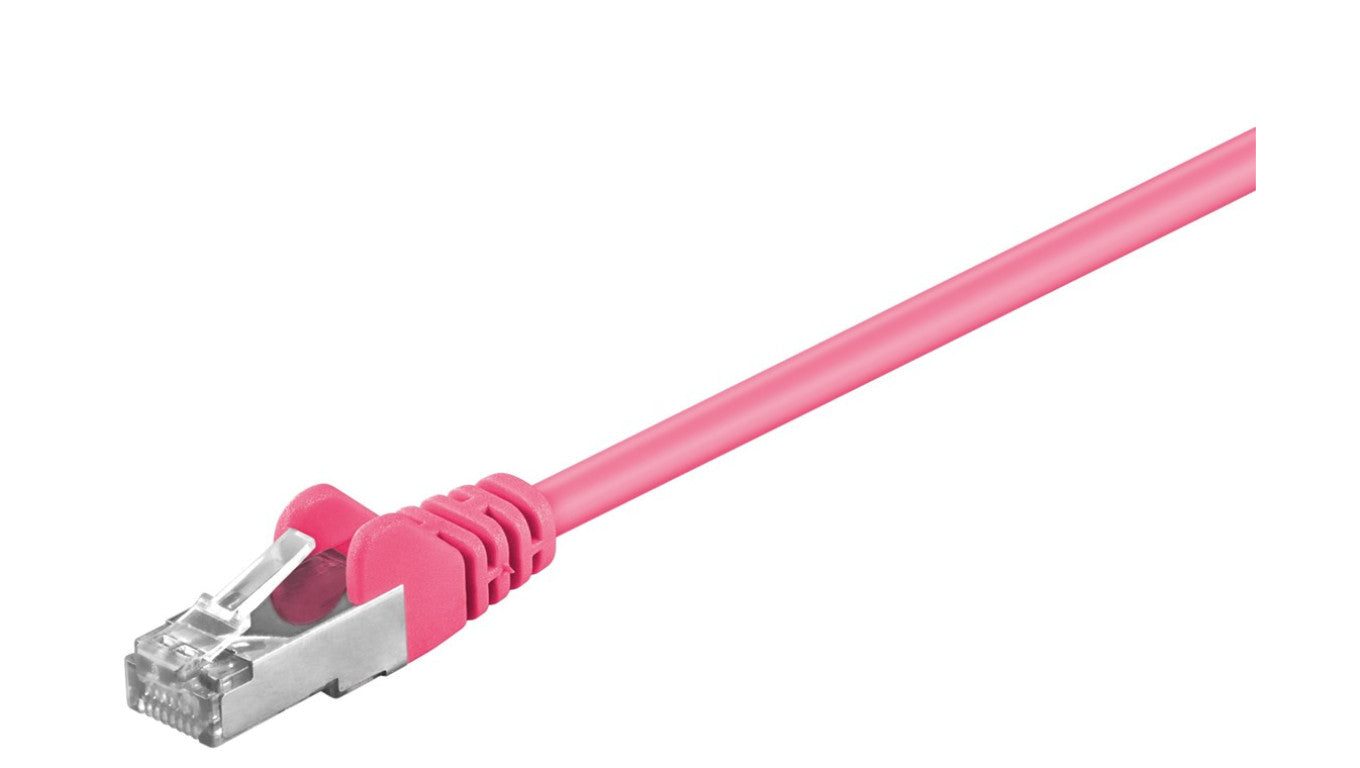 CAT 5e Kabel łączący, SF/UTP, Purpurowy - Długość kabla 0.25 m
