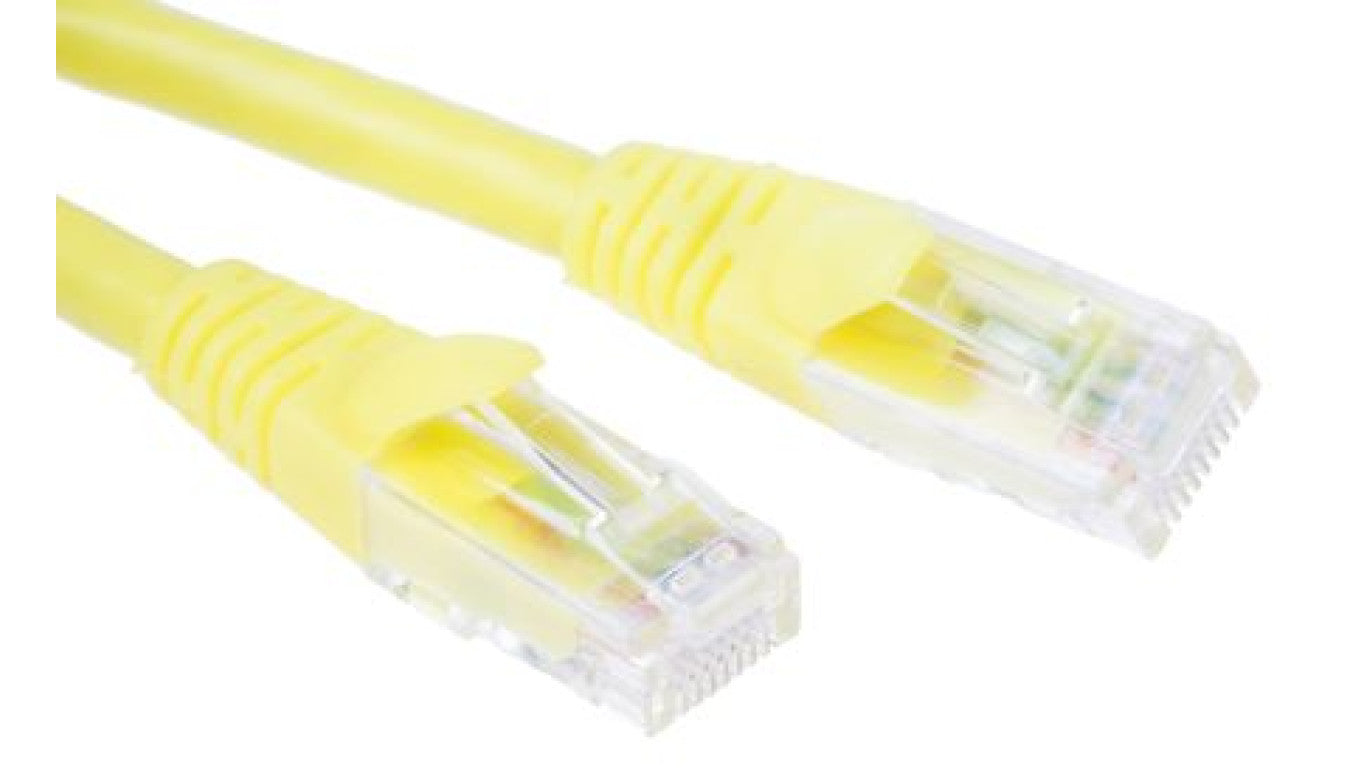 Kabel kategorii 6, Żółty, Wtyk RJ45/męski RJ45dł.: 1m, mat. koszulki: LSZH