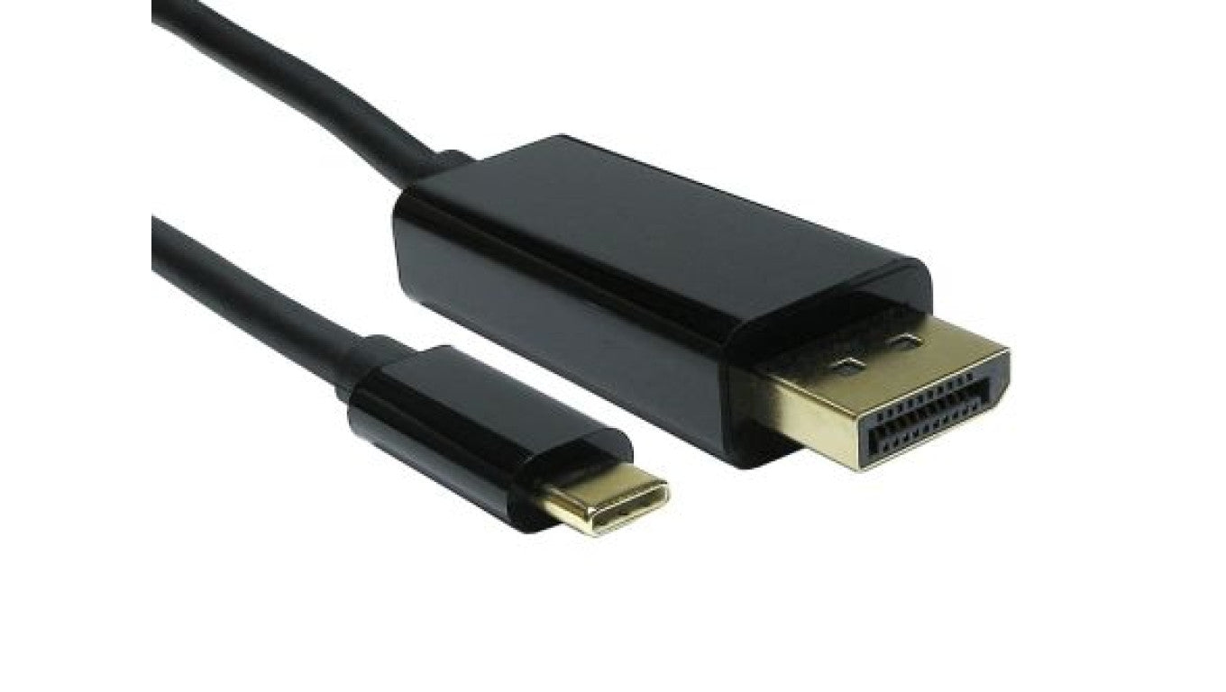 1MTR USB TYPE C M - DISPLAYPORT M BLACK