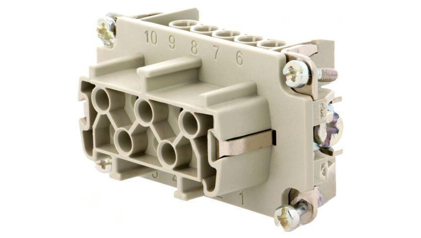 Złącze HDC wkładka stykowa żeńskie 16A 500V -PIN 10 10+PE C14610B0100021