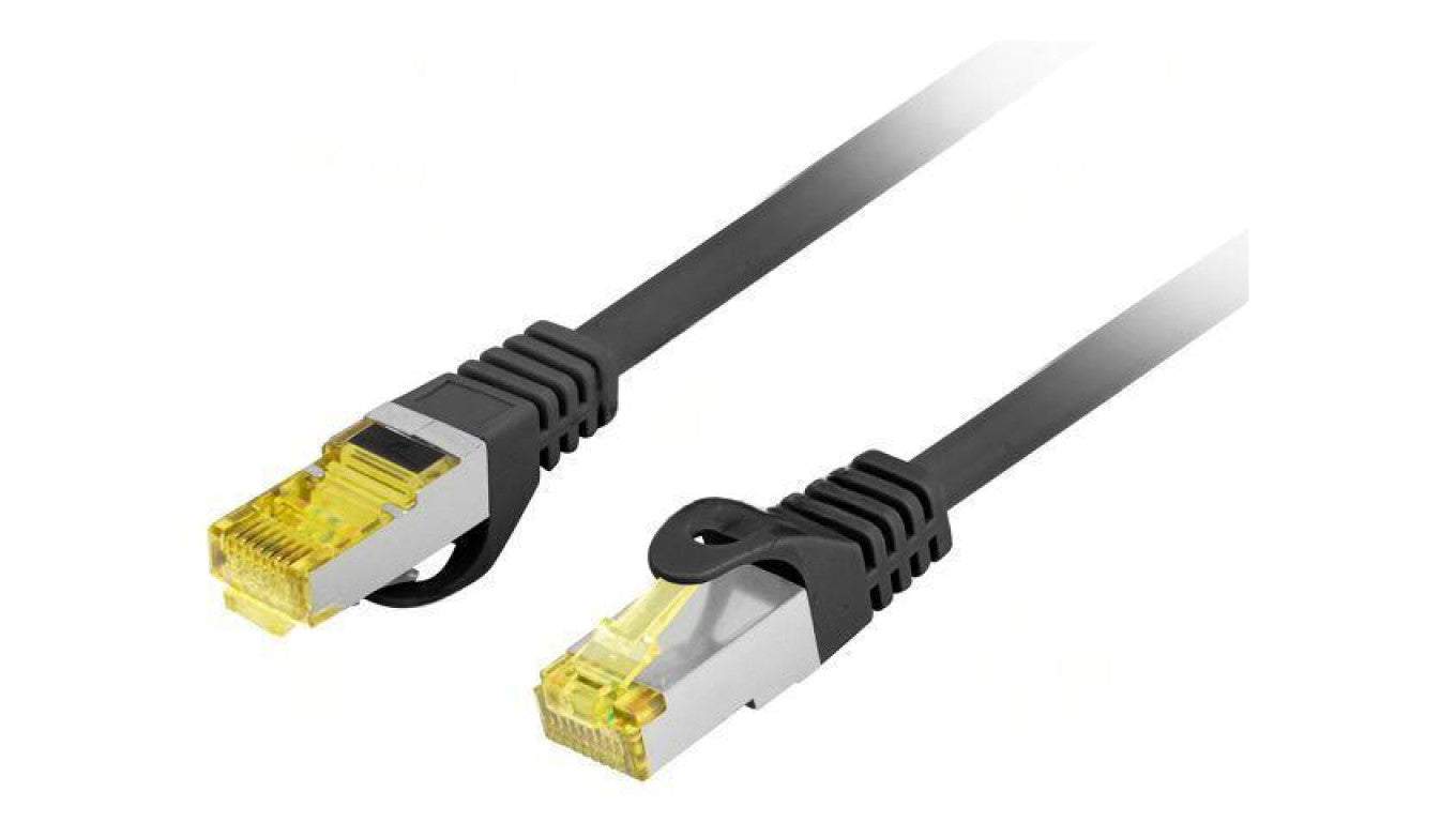 Patch cord S/FTP Cat: 6a RJ45 wtyk z obu stron linka Cu 20m PCF6A-10CU-2000-BK