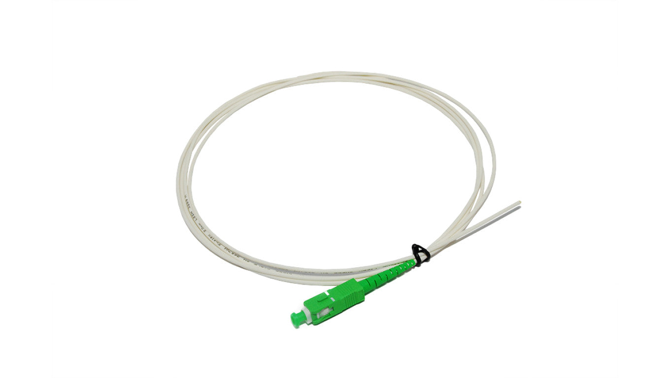 Pigtail SC/APC 2m SILVER 2 mm G.657A1 - Biały