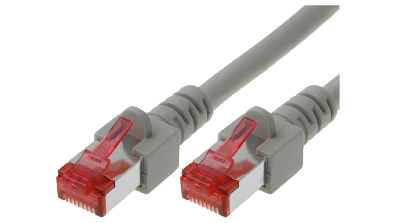 Patch cord S/FTP 6 linka Cu LSZH szary 10m 27AWG 82863