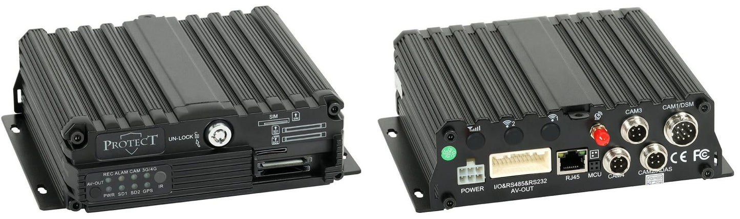 Rejestrator mobilny AHD, PAL, IP PROTECT-308 4 kanały