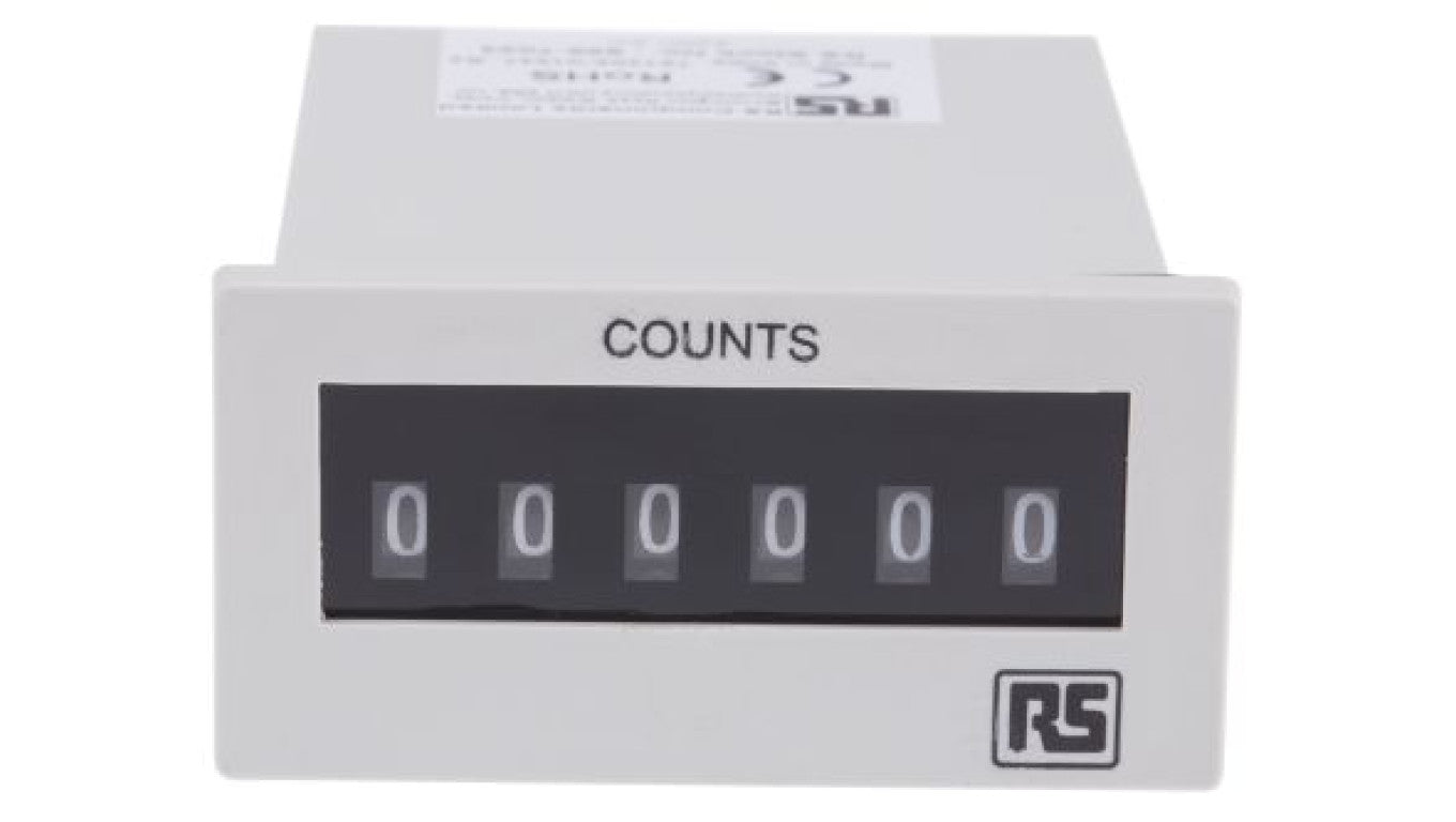 Licznik impulsów Cyfrowe 6-cyfrowy 230 V AC RS PRO