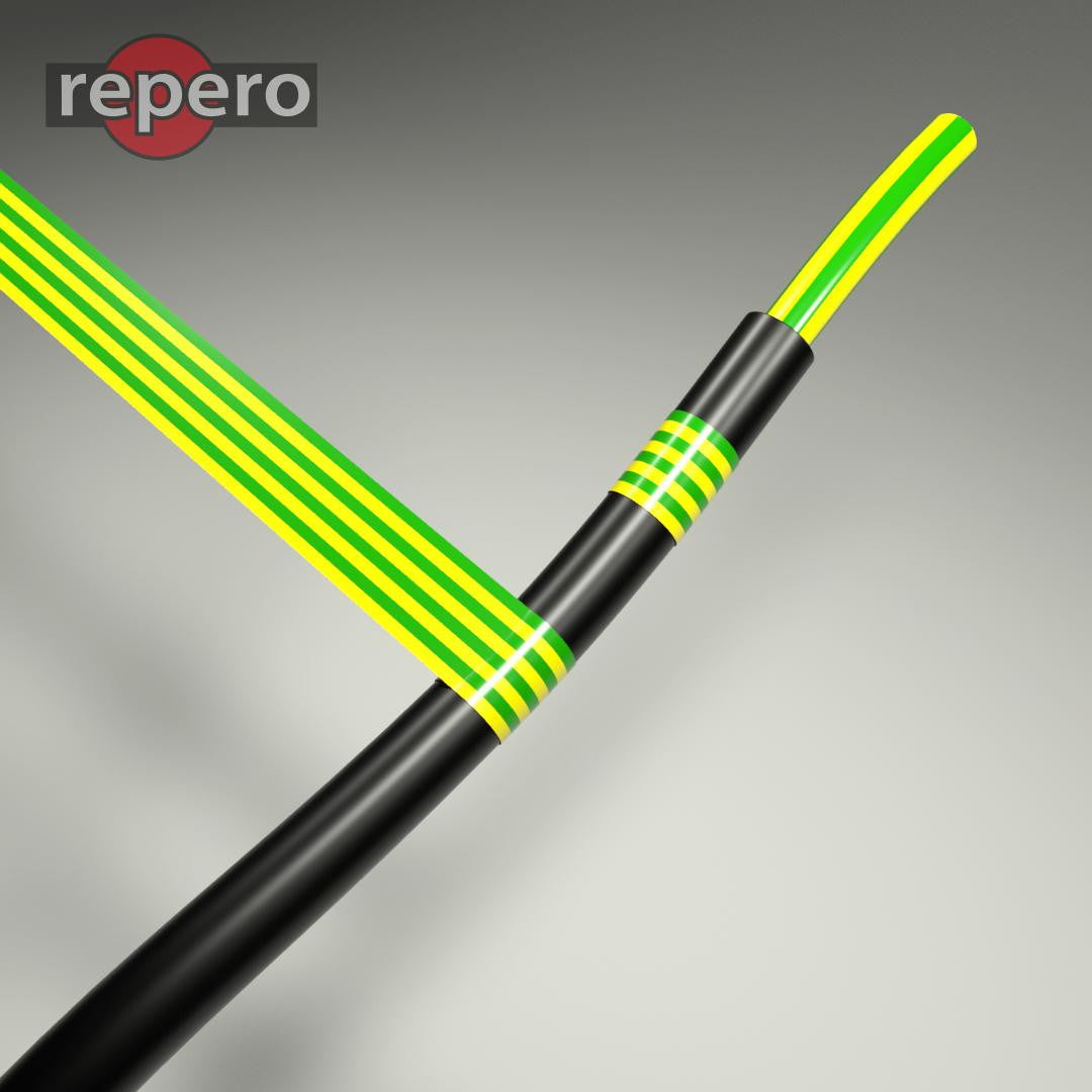 TAŚMA IZOLACYJNA REPERO 701 ŻÓŁTO-ZIELONA 19MMX20M