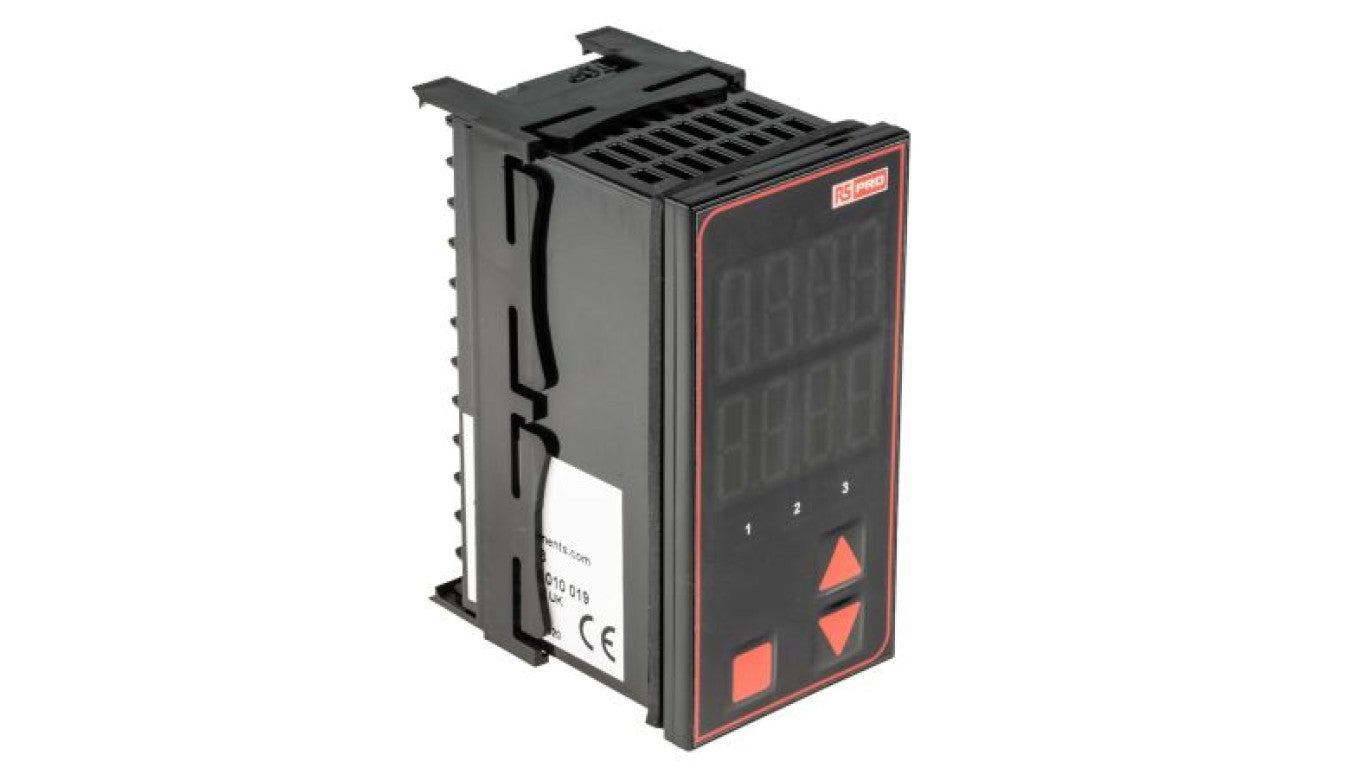 Regulator temperatury PID panelowy 3-wyjściowy, Uz 110→ 240 V AC, +100→ +1824 (termopara typu B) C,
