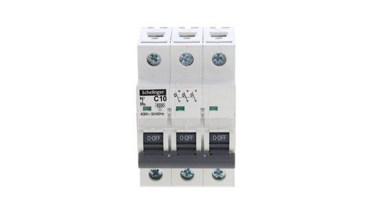 Wyłącznik nadprądowy 3P C 10A 4,5kA AC SCHELINGER A02-G7-3P-C10