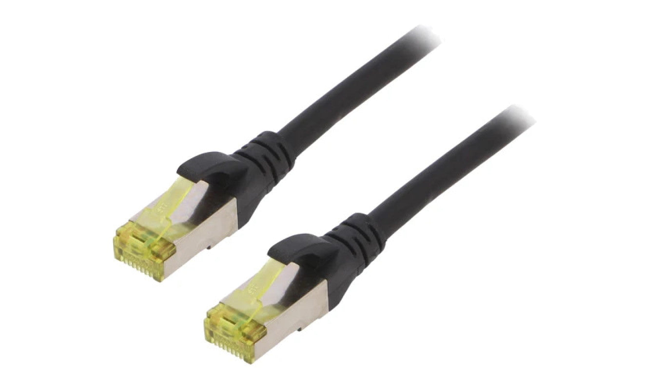Patch cord S/FTP 6a linka Cu LSZH czarny 3m 26AWG DK-1644-A-030/BL