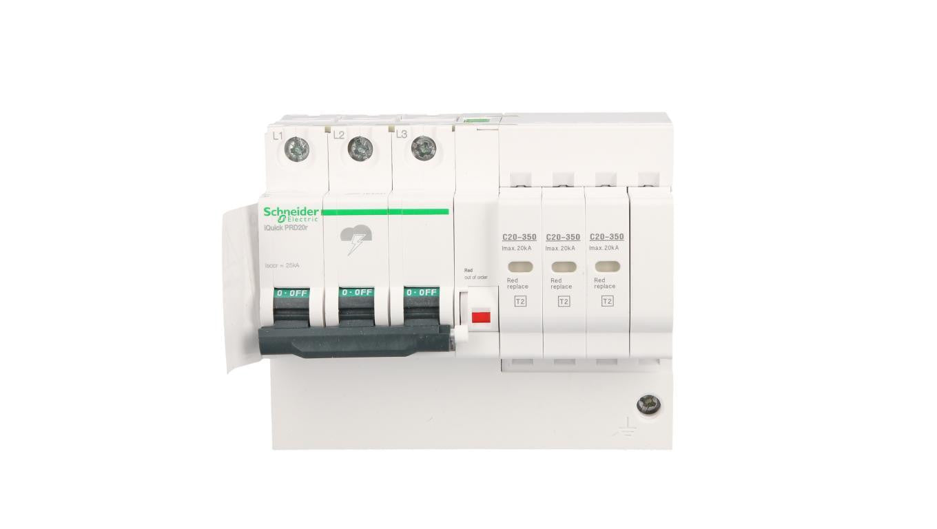 Ogranicznik przepięć Typ T2 3P 20kA 350V IT/TN-C iPRDr A9L16296