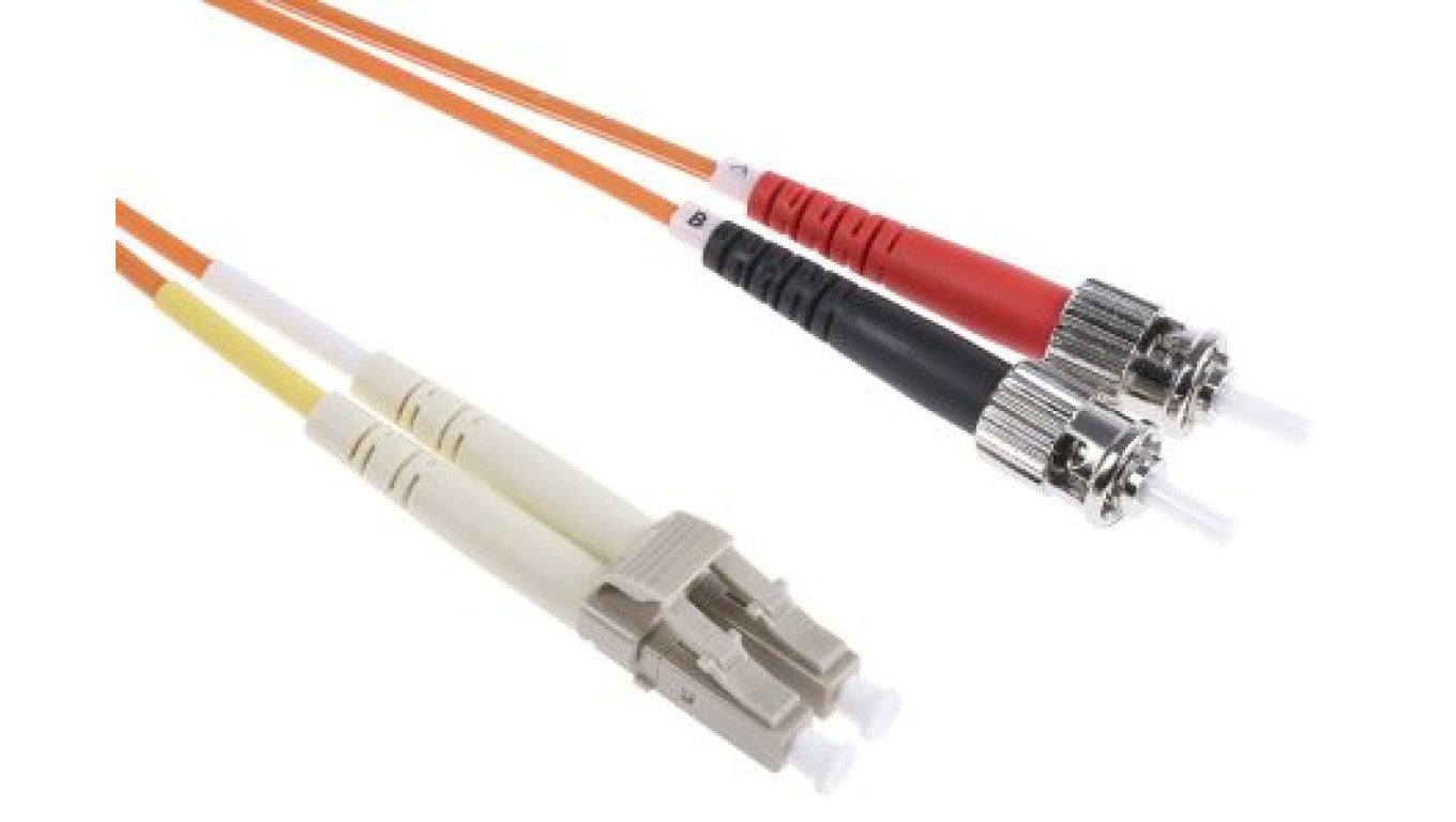 Kabel światłowodowy, średnica: 62.5/125μm, OM1 Wielomodowy, Pomarańczowy, LC/ST