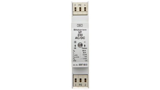 Ogranicznik przepięć dla systemów dwużyłowych 350VDC 2,5kA 1,4kV VF230-AC/DC 5097650