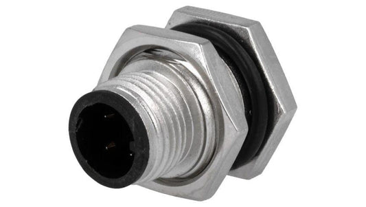 Złącze M12, męskie, PIN:4, gniazdo, proste, 250V M12A-04PMMP-SF8001