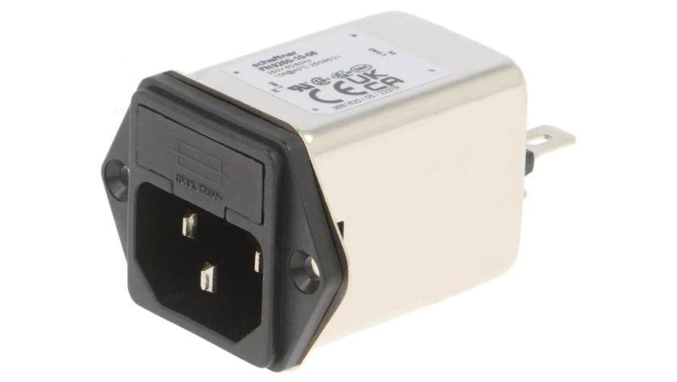 Złącze zasilające AC męskie 10A 250VAC C14 (E) 225uH FN9222-10-06