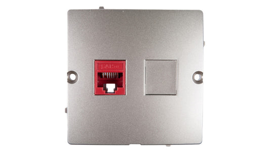 Simon Basic Gniazdo komputerowe pojedyncze RJ45 kat.5e satynowe BMF51.02/29