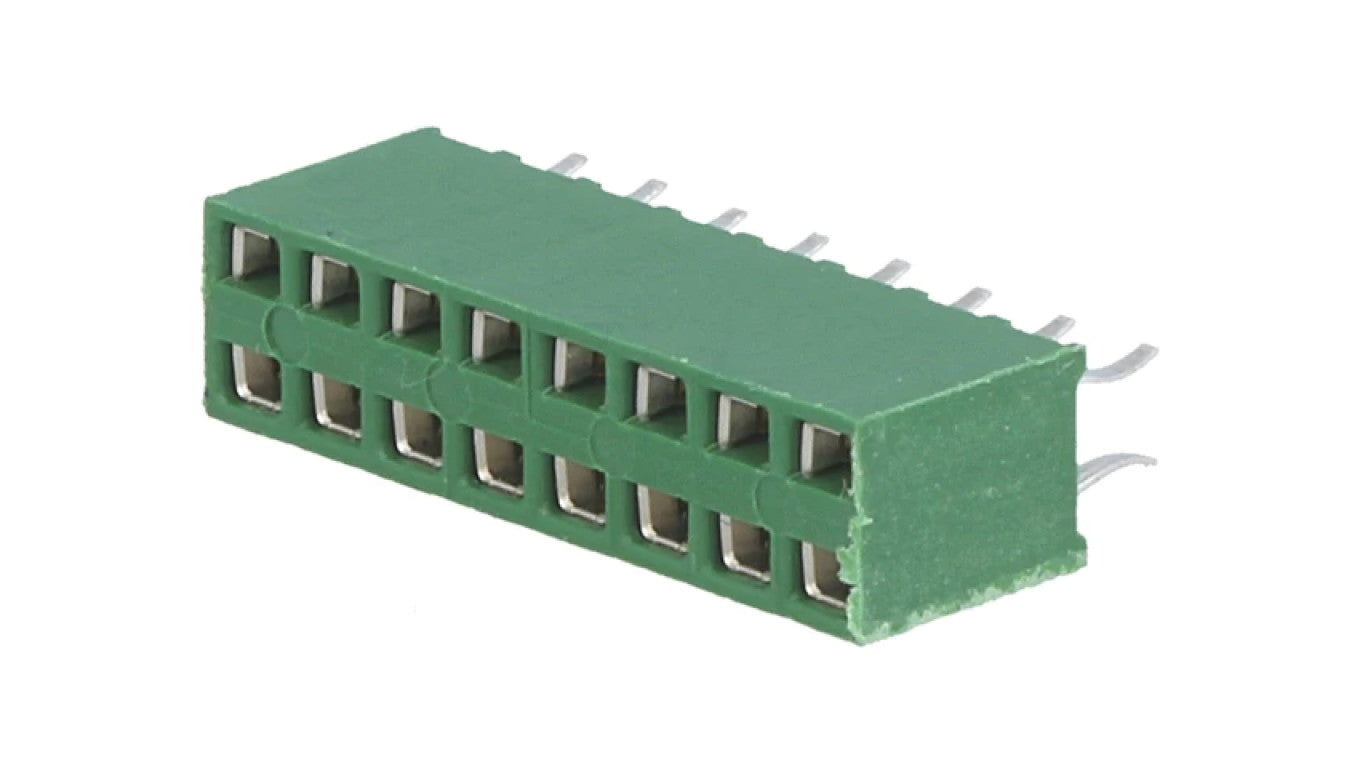 Zlącze kołkowe HV-100 żeńskie 16-PIN proste 2,54mm THT 2x8 215307-8
