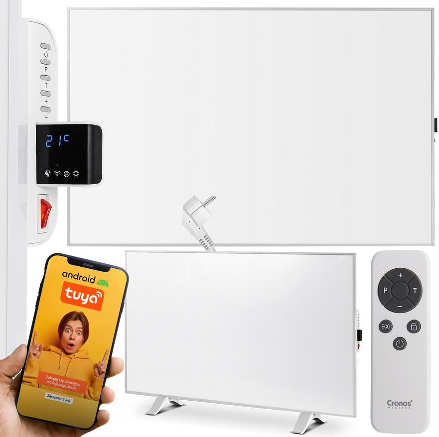 Panel grzewczy IR CRONOS Synthelith PRO CRP-500TWP Grey