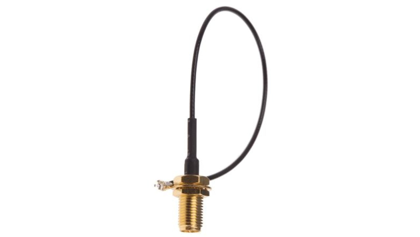 Kabel koncentryczny, RF, Czarny Wtyk RP-SMA Żeńskie U.FL 200mm, RS PRO Z zakończeniem