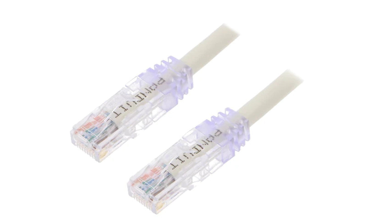 Patch cord TX6A™ 10Gig,U/UTP 6a drut Cu PVC biały 3m 24AWG UTP6AX3M