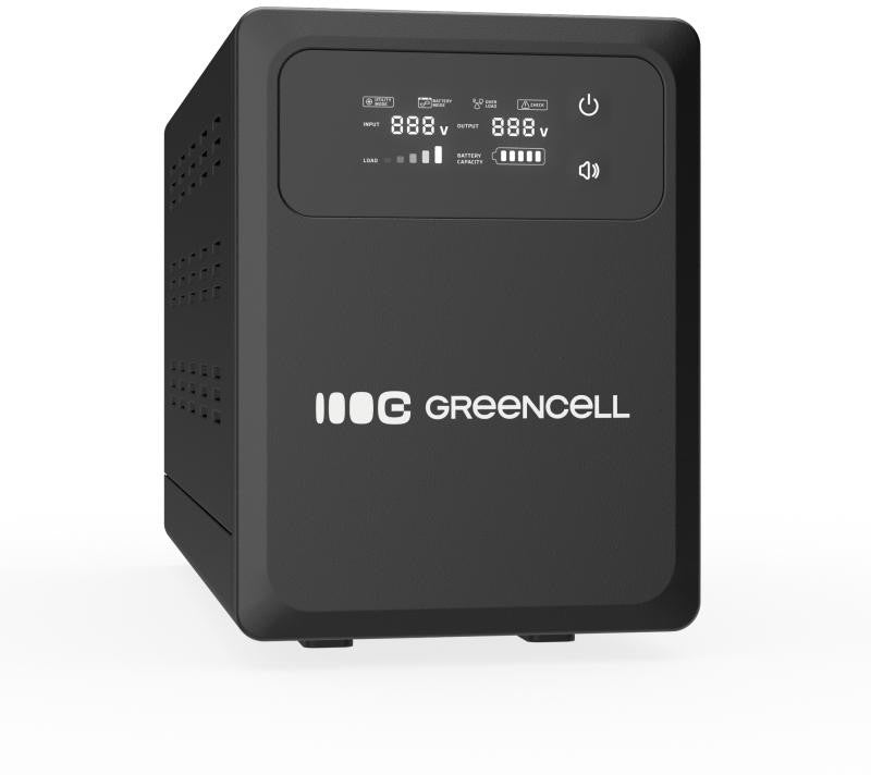 UPS ZASILACZ AWARYJNY Greencell PowerCore 1200VA 800W AVR 12VDC LCD
