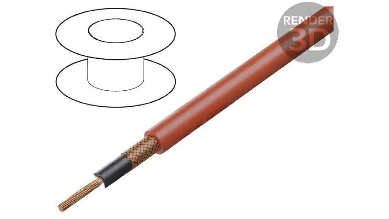 Przewód: koncentryczny RG58 1x0,5mm2 linka Cu silikon 100m 61.7580-22