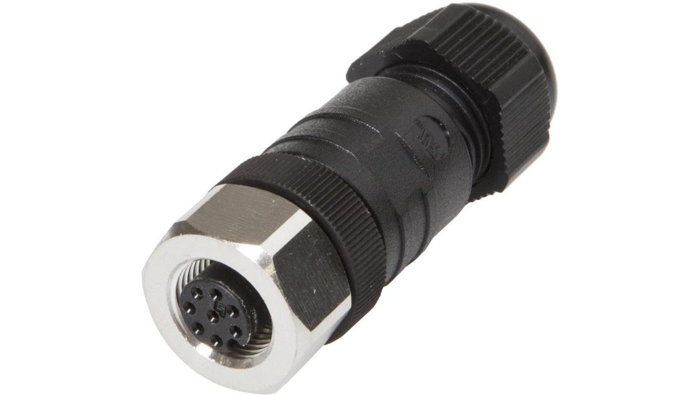 Gniazdo kablowe, proste, do samodzielnego montażu Złącze śrubowe, Ø3-6,5 mm, 2 A, 30 V, -25-85C VK00382D