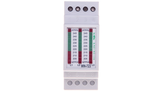 Lampka modułowa 3-fazowa biały 230-400V AC WN-723