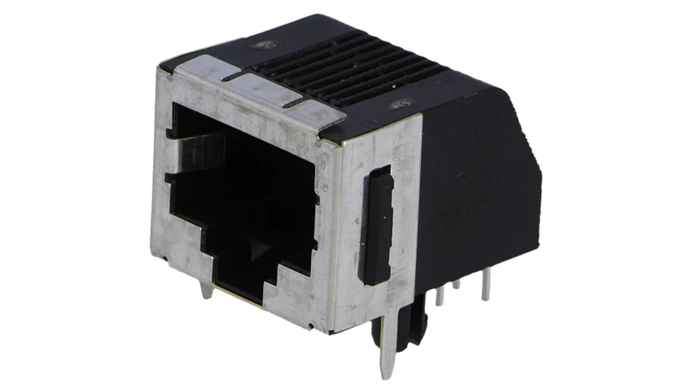 Gniazdo RJ45 8-PIN Kat 3 ekranowane,niskoprofilowe złocony 5555153-1