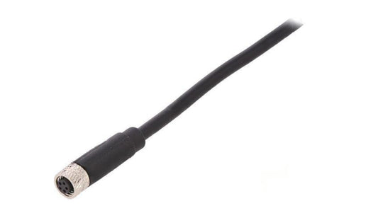 Złącze M8 żeńskie PIN: 5 1,5A 30V IP67 proste przykręcany PXPPVC08FBF05BCL010PVC