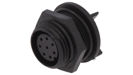 Złącze okrągłe gniazdo żeńskie PIN: 8 125V Buccaneer 400 IP68 PX0413/08S/PC