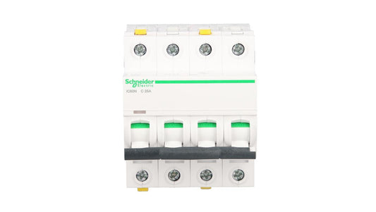 Wyłącznik nadprądowy 4P C 25A 6kA AC iC60N-C25-4 Acti9 A9F04425