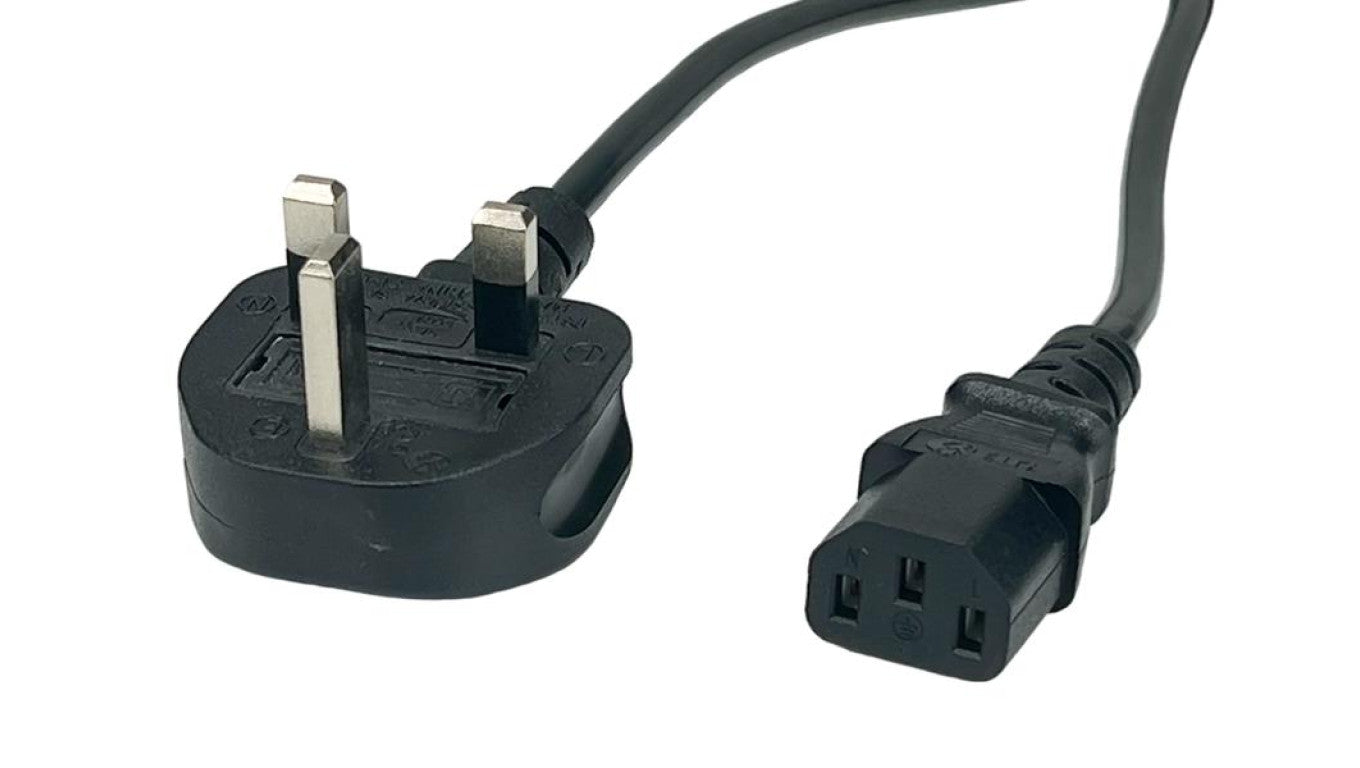 Przewód zasilający UK30 IEC C13 - POSAC-C13-10/UK30 czarny, 3m