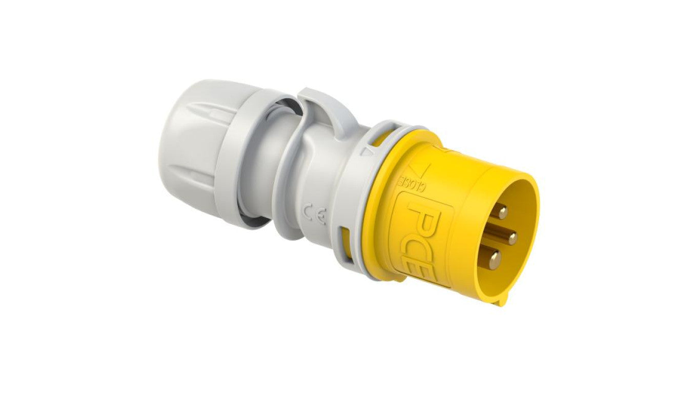 Wtyczka przenośna 3p 16A 110V IP44 na kabel żółta SHARK PCE