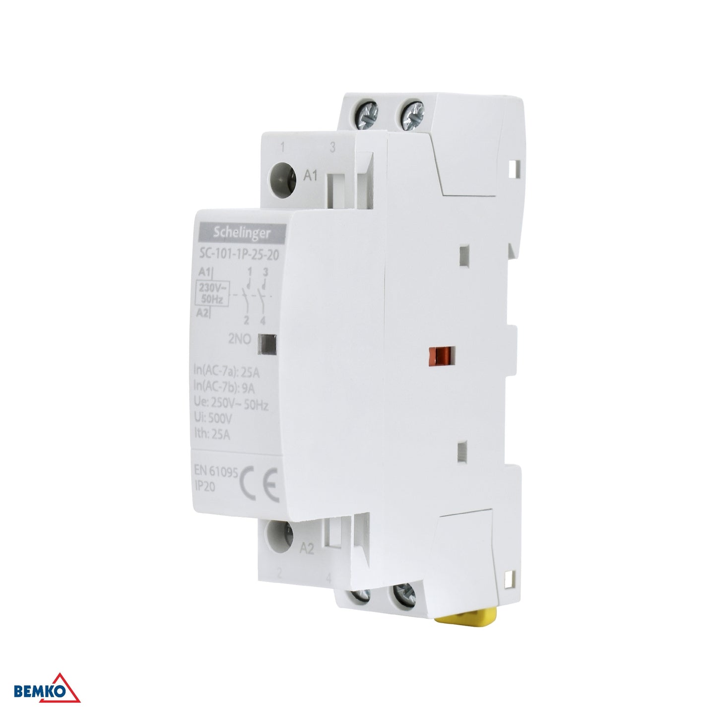 Stycznik modułowy SC101 1P 25A TYP 20 (2NO + 0NC) SCHELINGER