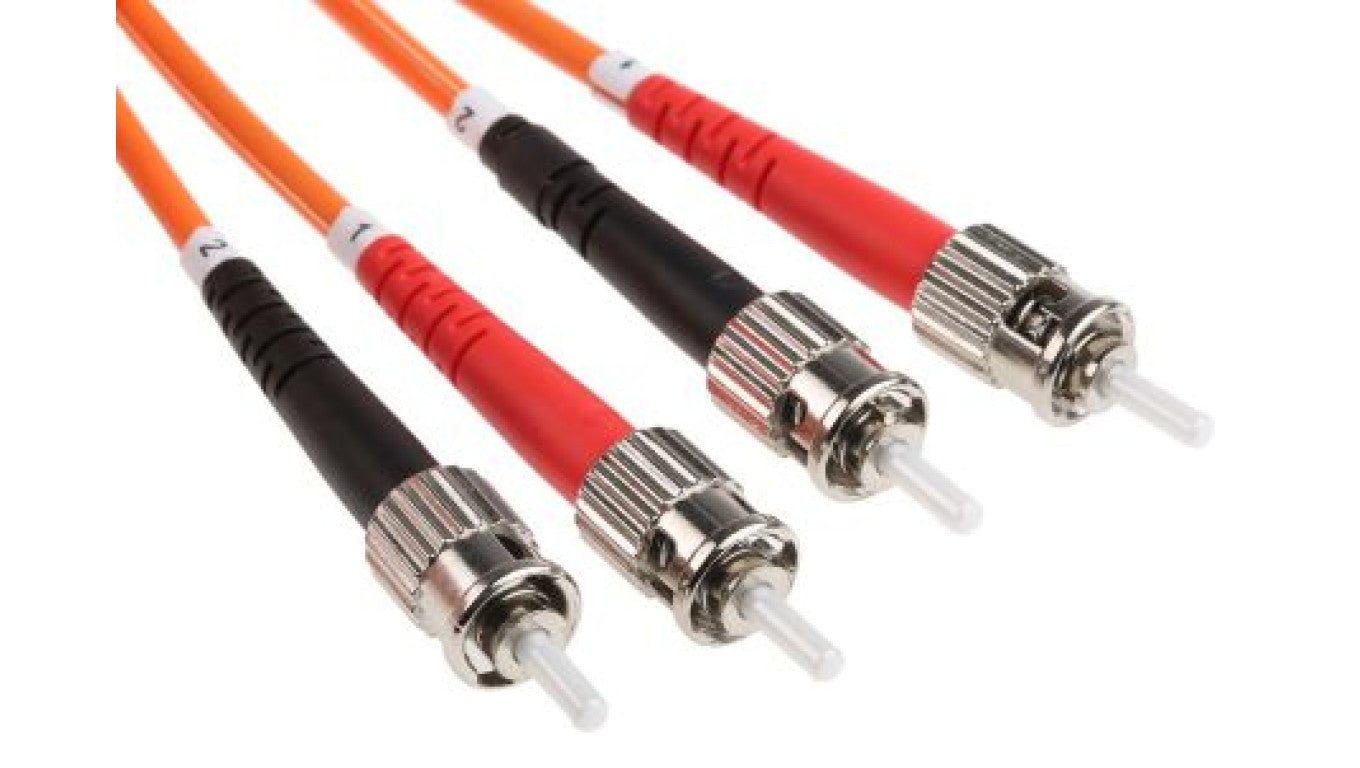 Kabel światłowodowy, średnica: 62.5/125μm, OM1 Wielomodowy, Pomarańczowy, ST / ST