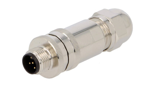 Złącze okrągłe M12 męskie proste ekranowane 5-PIN 60V PG7 T4111011051-000