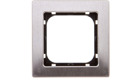 SONATA Ramka pojedyncza stal inox metal R-1RM/37