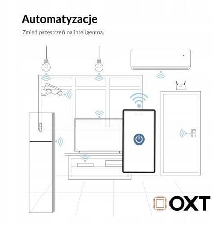 Moduł OXT przekaźnik 1 obwód pomiar 16A WIFI TUYA T220P