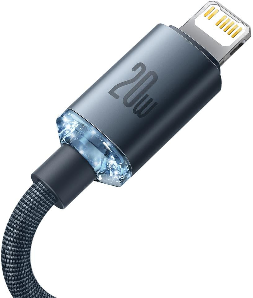 KABEL USB-C / Lightning iPhone Baseus Crystal CAJY000201 1.2m 20W  OPLOT PREMIUM