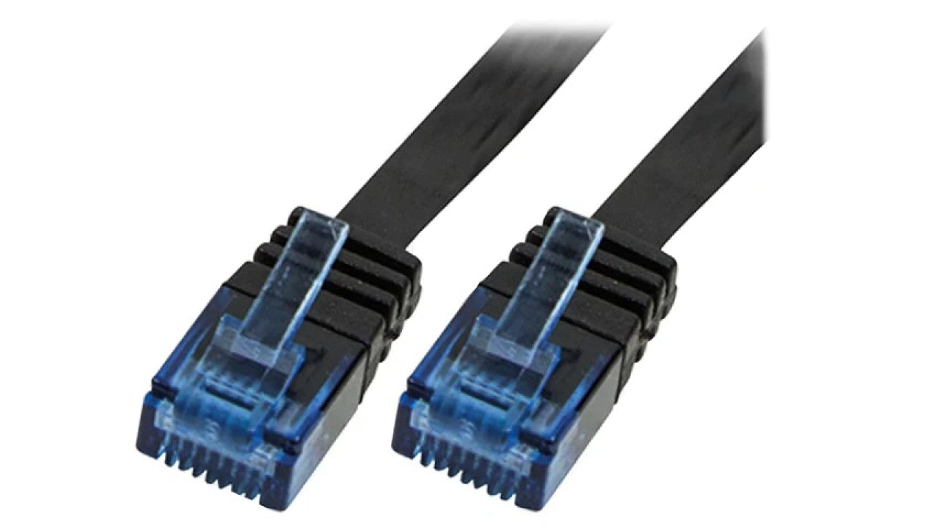 Patch cord U/UTP 5e linka CCA PVC czarny 15m 30AWG CP0140B