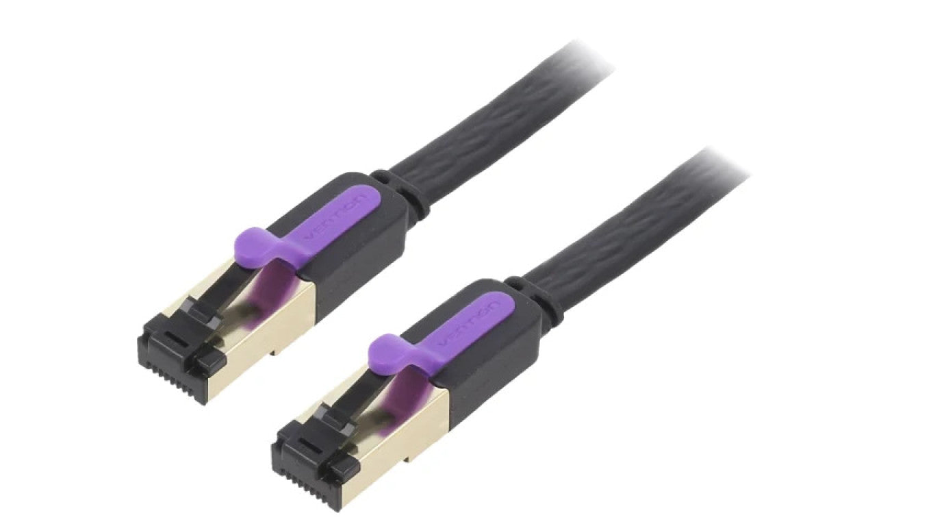 Patch cord U/FTP 7 linka Cu PVC czarny 5m 30AWG ICABJ