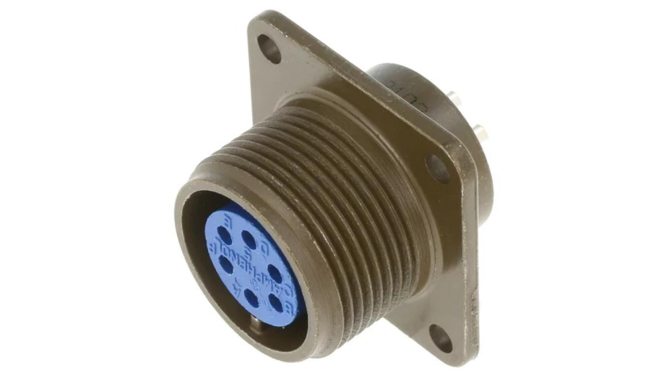 Złącze okrągłe -PIN 6 rozmiar 14S 97 stop aluminium 97-3102A-14S-6S