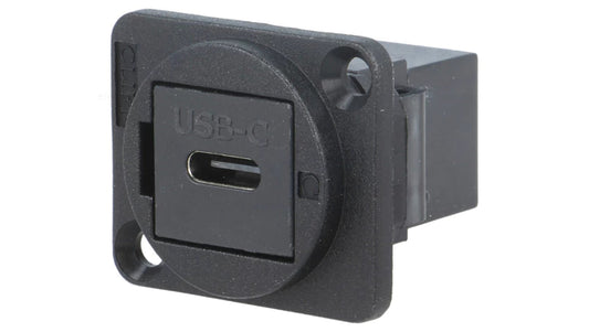Łącznik USB C - USB C FT plastik 19x24mm CP30201