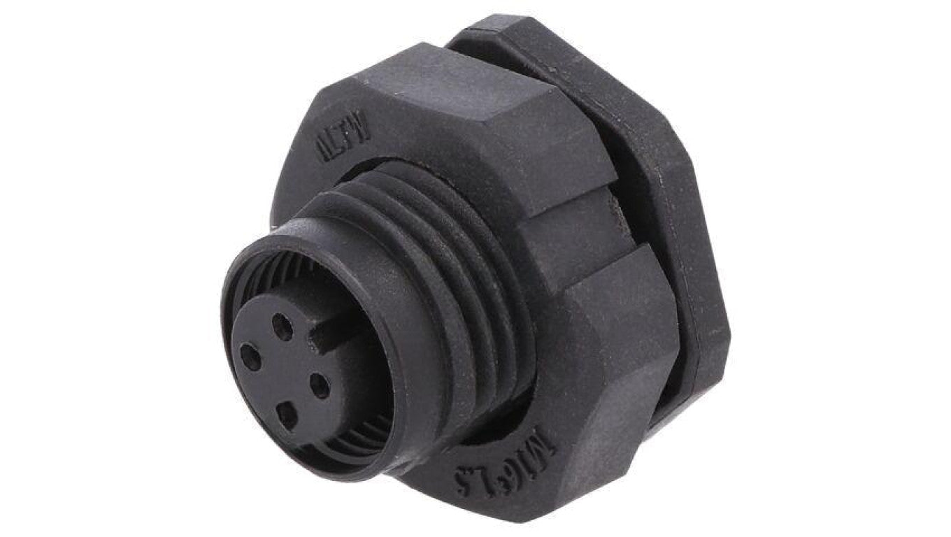 Złącze M12, żeńskie, PIN:4, gniazdo,250V MSAP-04PFFP-SF8002