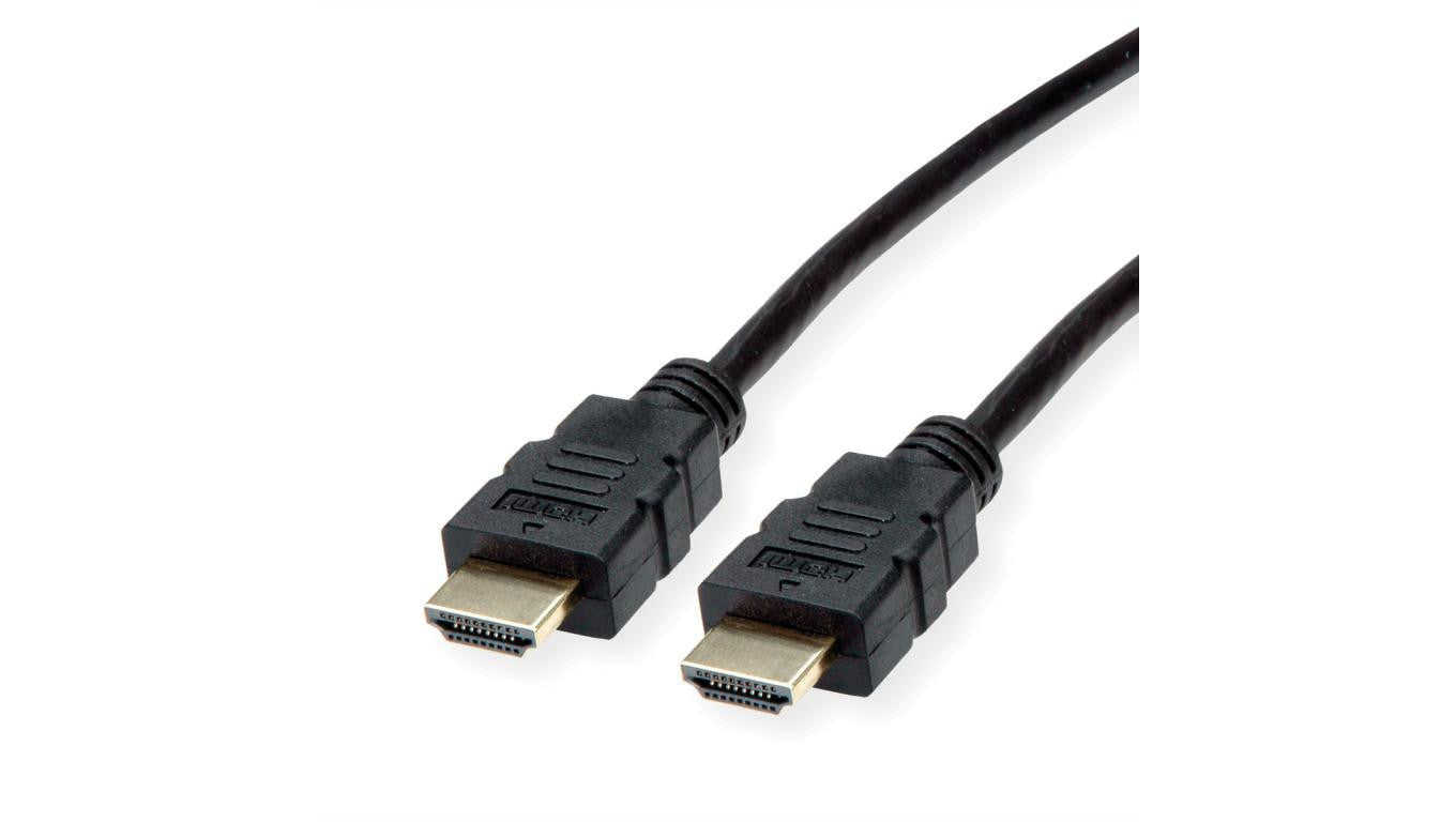 Kabel ROLINE HDMI High Speed z Ethernet, TPE, czarny, 1 m