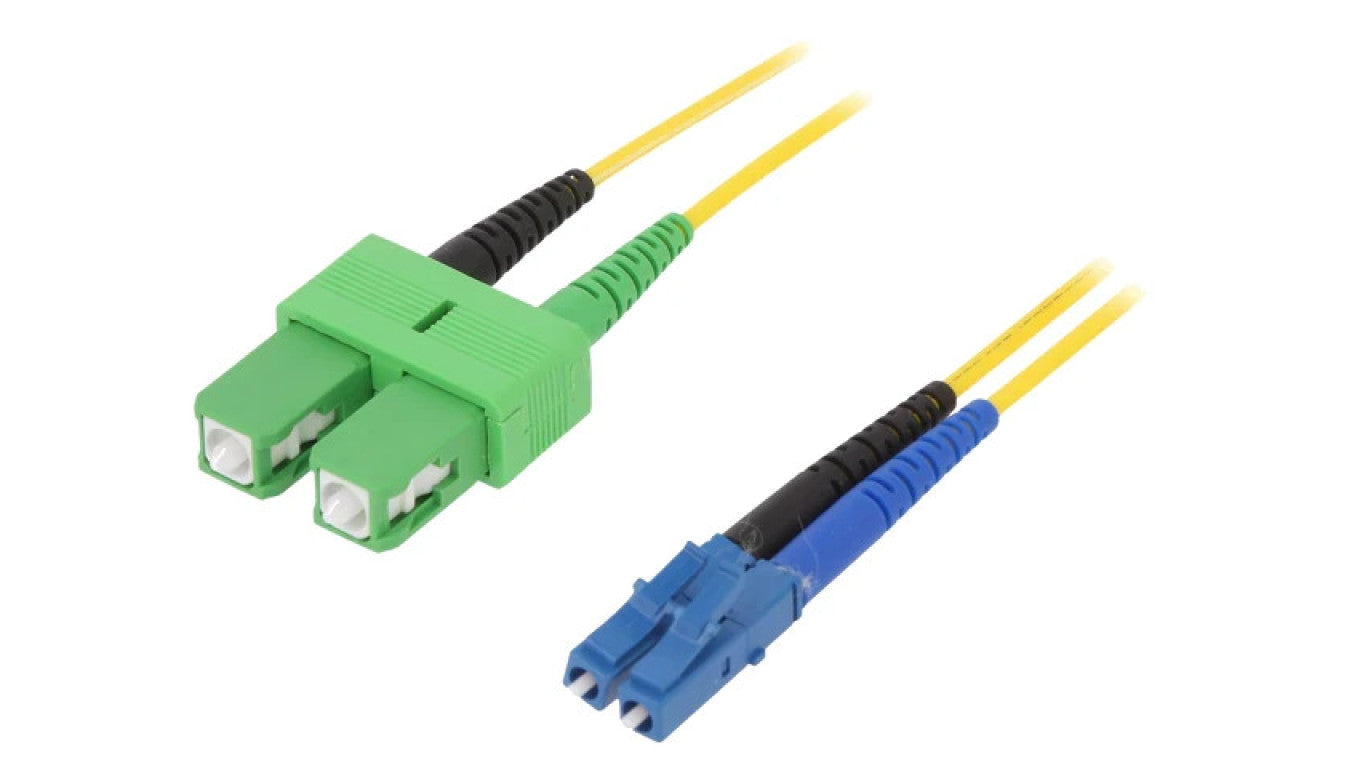 Patch cord światłowodowy OS2 LC/UPC,SC/APC 2m LSZH żółty 29039902