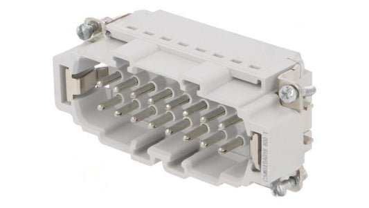 Złącze HDC wkładka stykowa męskie 16A 500V -PIN 16 16+PE C14610A0166001