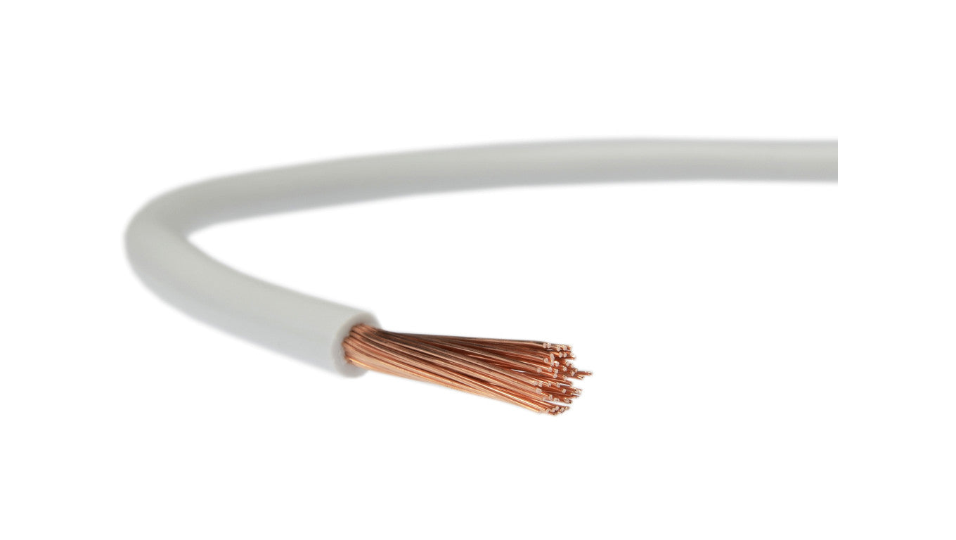 Przewód instalacyjny H07V-K / LgY 2,5 750V biały linka giętka Elektrokabel /100m/