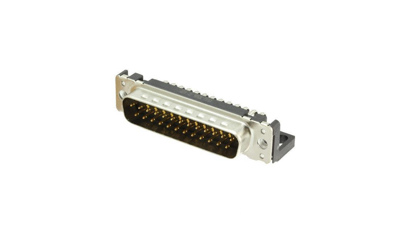 D-Sub PIN: 25 gniazdo męskie kątowe 90 THT UNC 4-40 09653226802